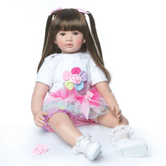 Reborn realistická panenka na hraní Kamilka 60 cm