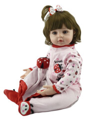 Reborn realistická panenka na hraní Viktorka 60 cm
