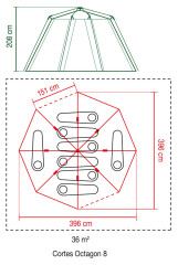 Rodinný stan Coleman Cortes Octagon 8