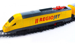 Set vlak žlutý RegioJet se světlem Rappa