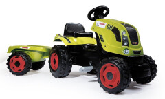 Šlapací traktor Smoby CLAAS s vozíkem zelený