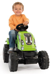 lapací traktor Smoby Farmer XL s vozíkem zelený