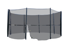Vnější ochranná síť bez tyčí na trampolínu 183 - 490 cm