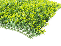 Umělý živý plot Hawaj Buxus High žlutý | Stěna 100 x 100 cm