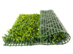 Umělý živý plot Hawaj Buxus High žlutý | Stěna 100 x 100 cm