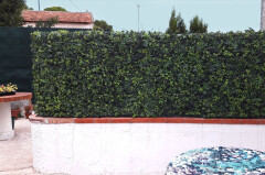 Umělý živý plot stěna Mix rostlin 100 x 100 cm