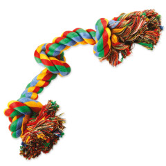 Uzel pro psy Dog Fantasy bavlněný barevný 3 knoty 40 cm