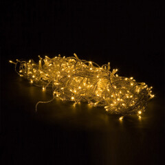 Vánoční LED osvětlení 20 m 200 diod s ovladačem teplá bílá