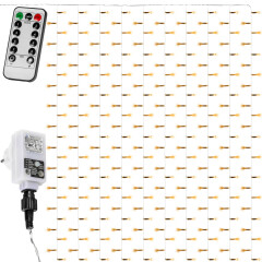 Vánoční LED světelný závěs 3 x 6 m 600 diod | teplá bílá