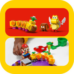 LEGO® Super Mario™ 71383 Wiggler a jedovatá bažina