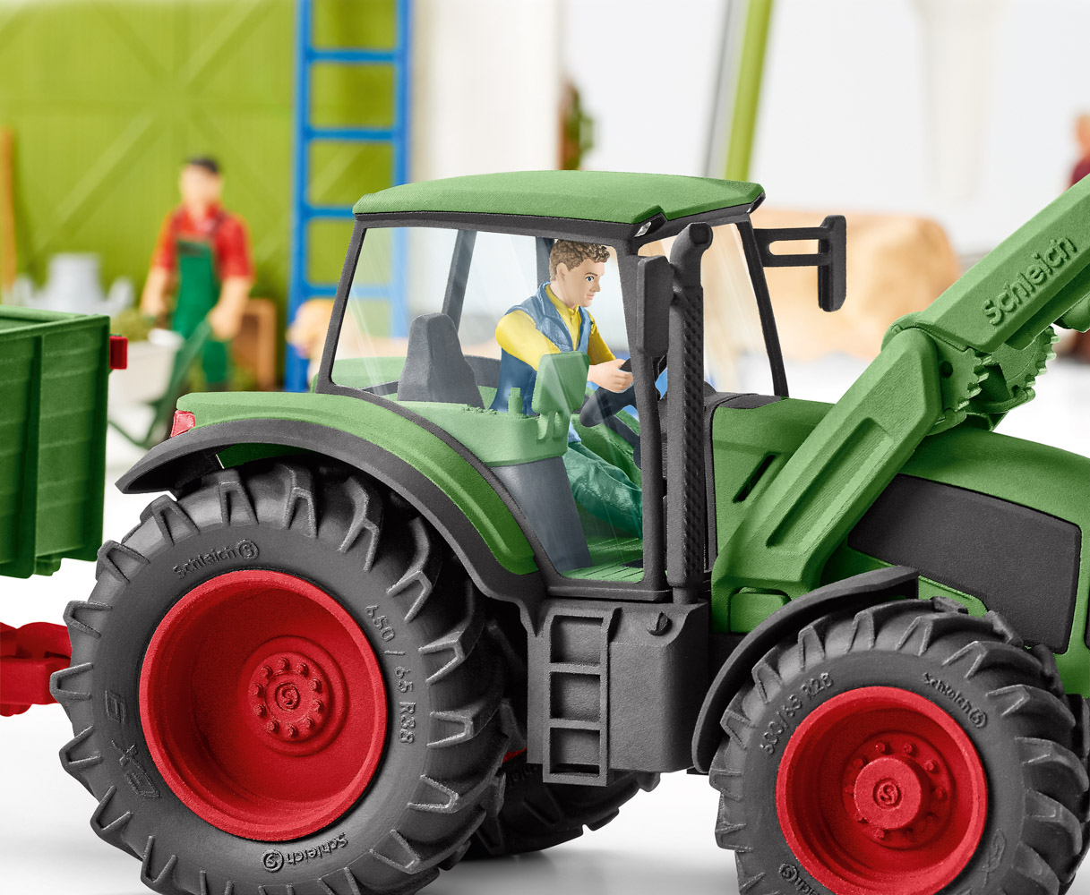 Schleich Traktor s vlekem