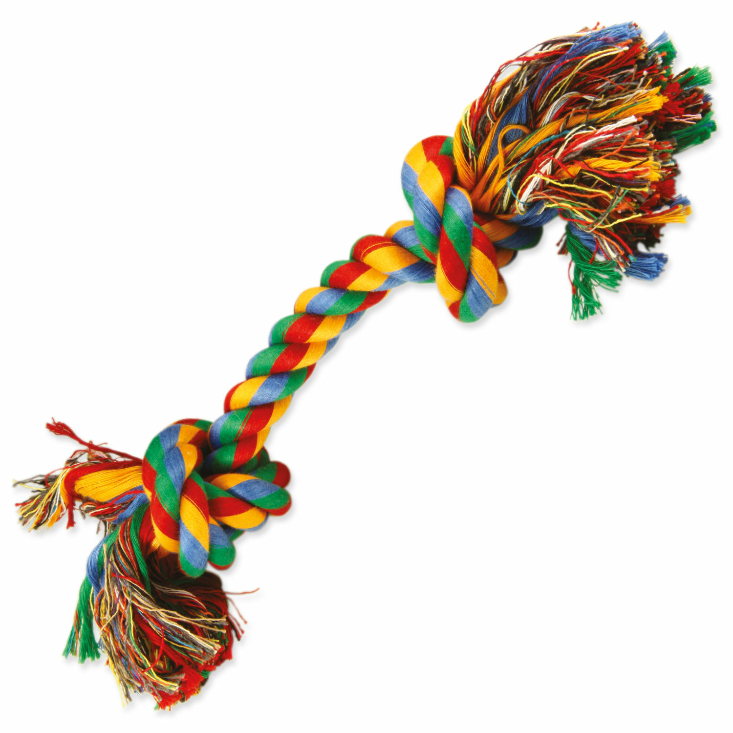 Uzel DOG FANTASY bavlněný barevný 2 knoty 30 cm