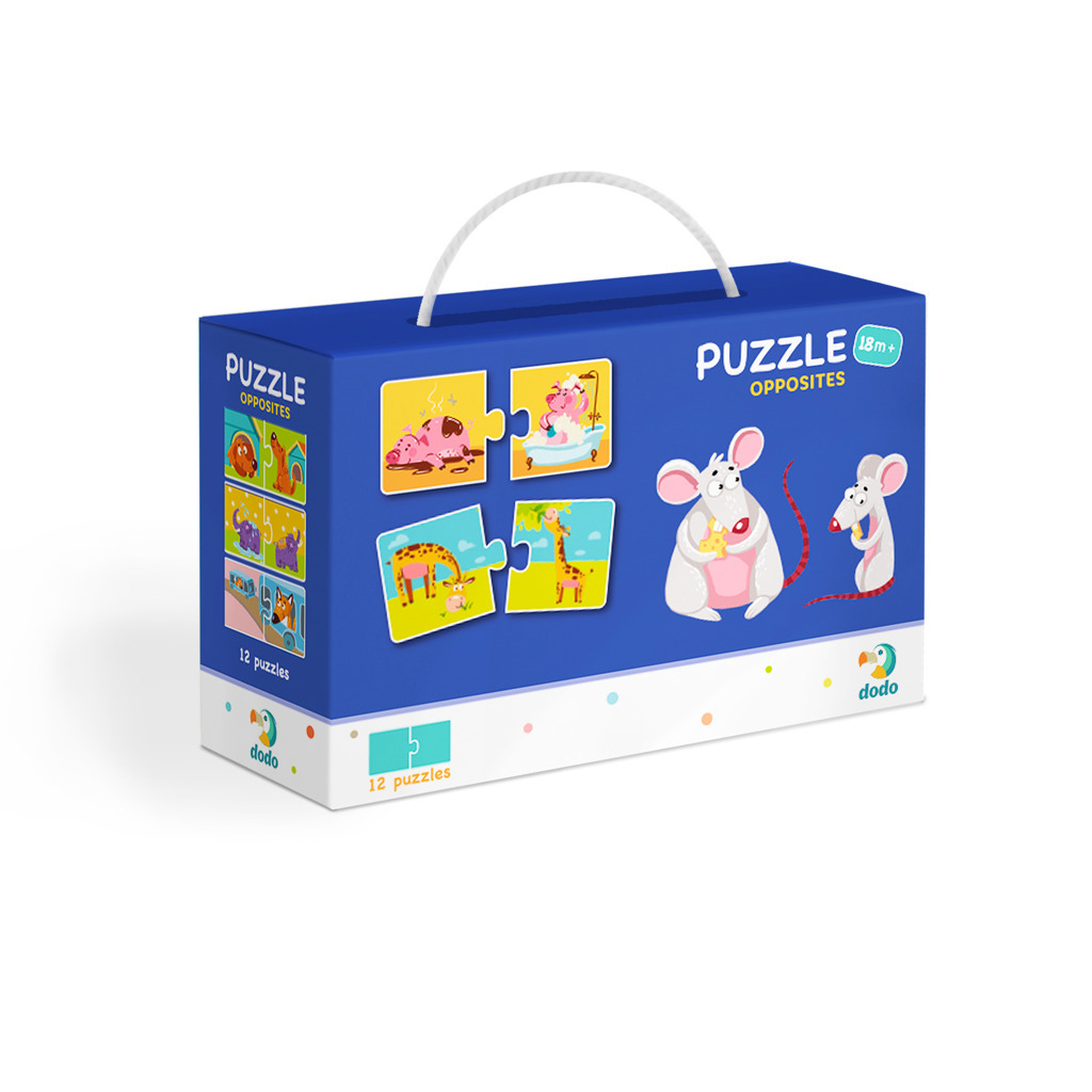 TM Toys Puzzle Duo Protiklady -12x2 dílků