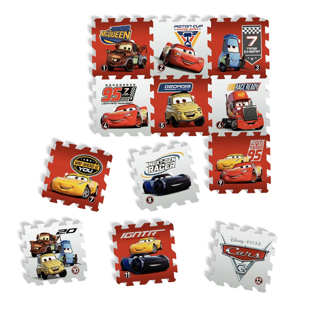 Pěnové puzzle Disney Cars 12ks