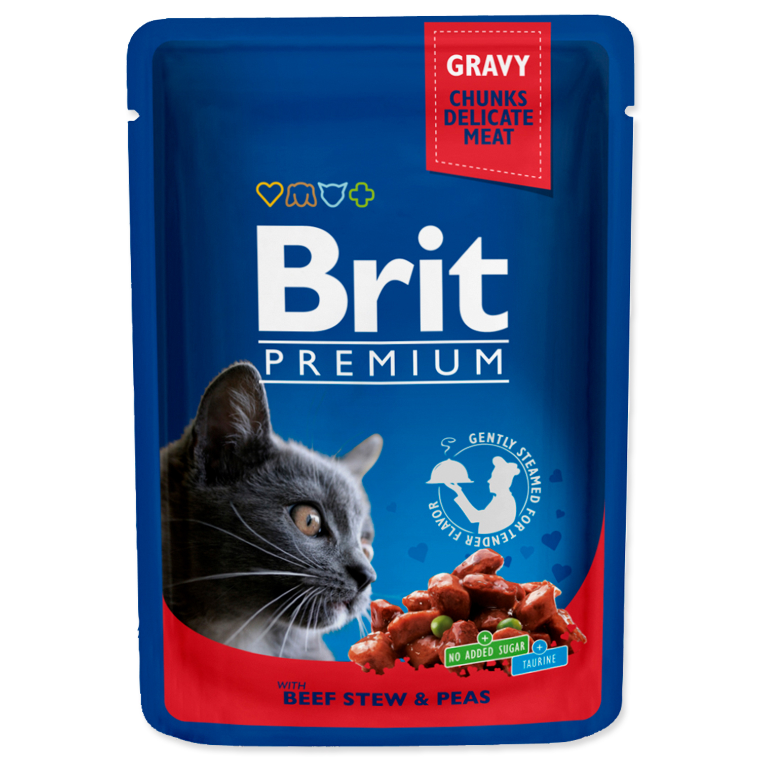 Brit Premium cat beef & peas 100 g
