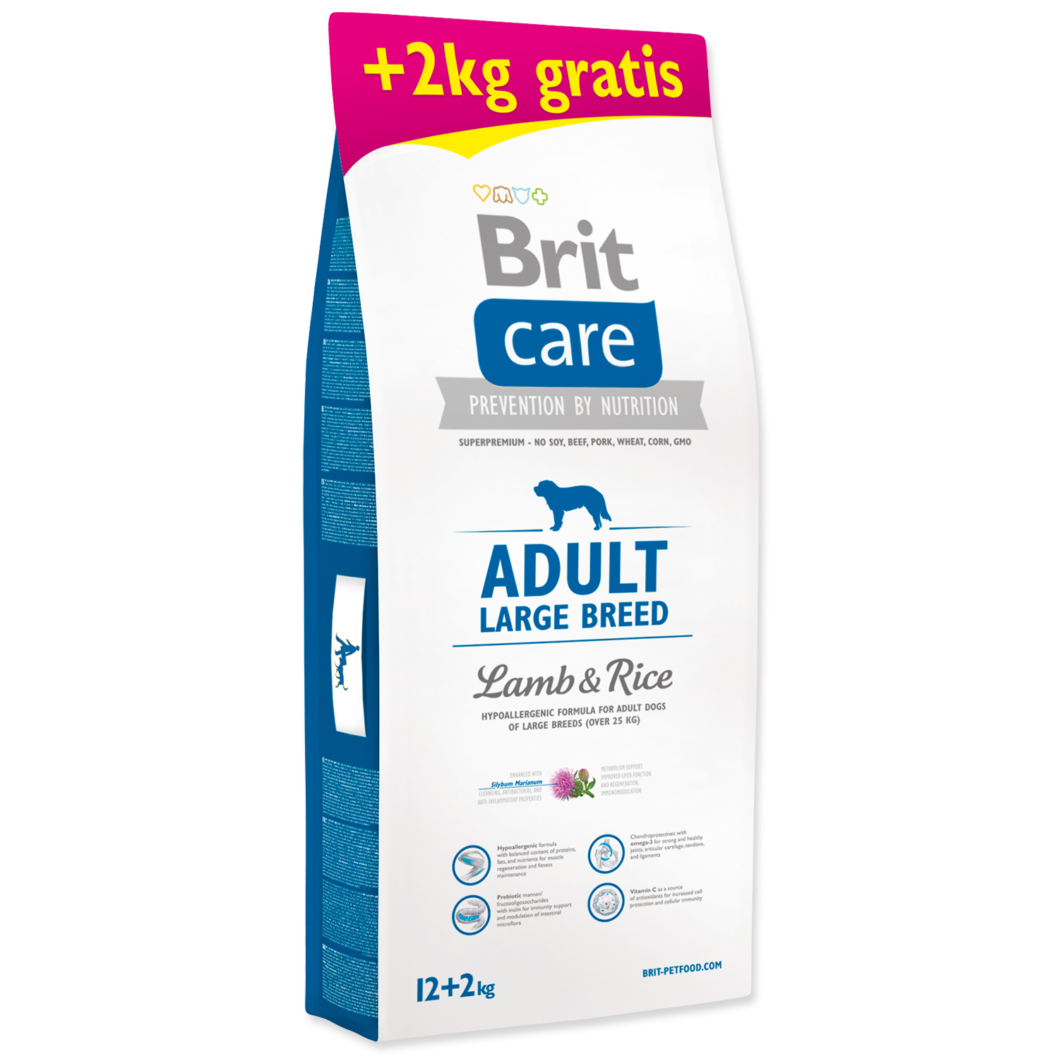 BRIT Care Dog Adult Large Breed Lamb & Rice 12+2 kg ZDARMA (14kg)