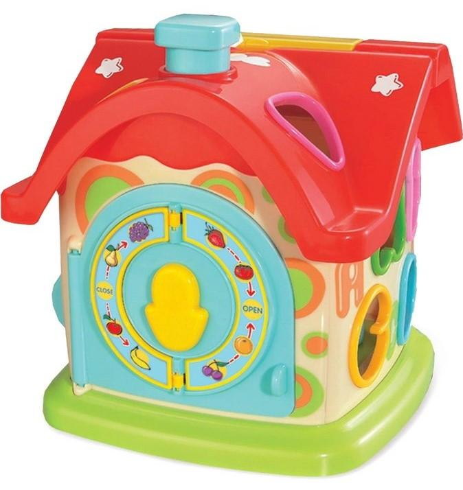 Baby Mix edukační hračka Domeček s hodinami
