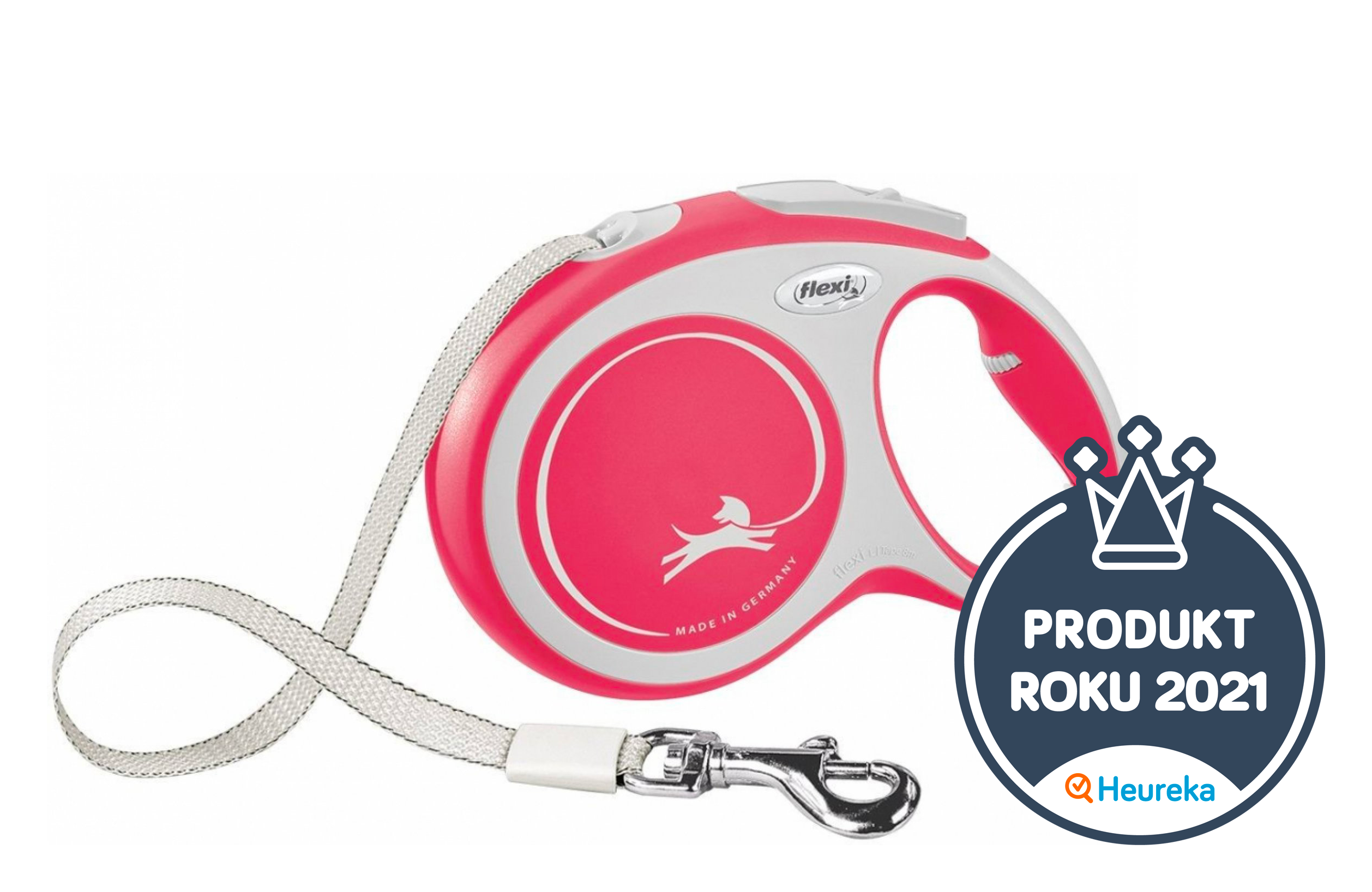 Vodítko Flexi New Comfort L pásek 8 m červené 50 kg
