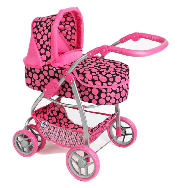 Multifunkční kočárek pro panenky PlayTo Jasmínka růžový PlayTo A48:CRR-16829