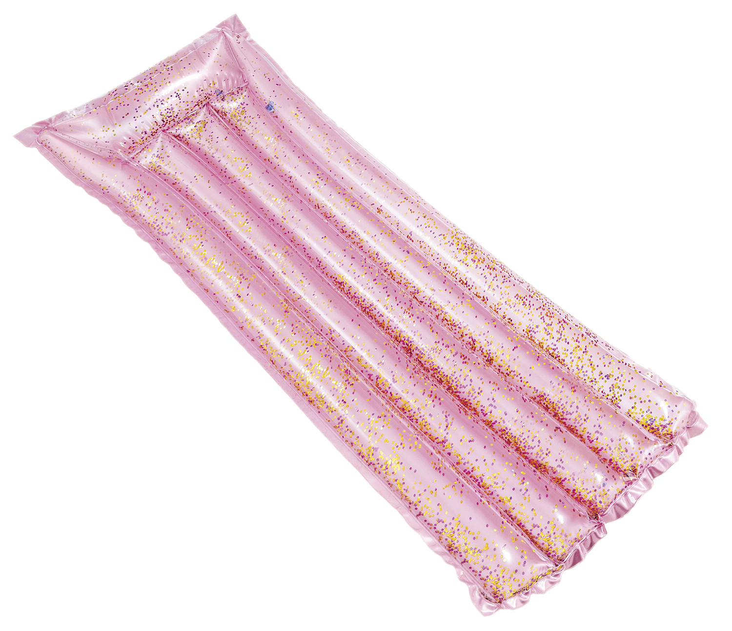 Nafukovací lehátko se třpytkami Intex 58720 Pink Glitter