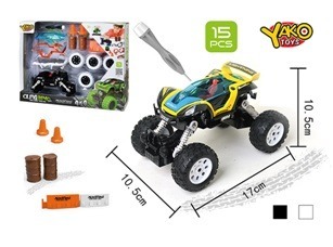 Hm Studio Stavebnice Auto 4WD 18 dílků černé 1:32