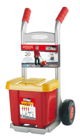 Ecoiffier Rudl s boxem a nářadím Ecoiffier Rudl s boxem a nářadím