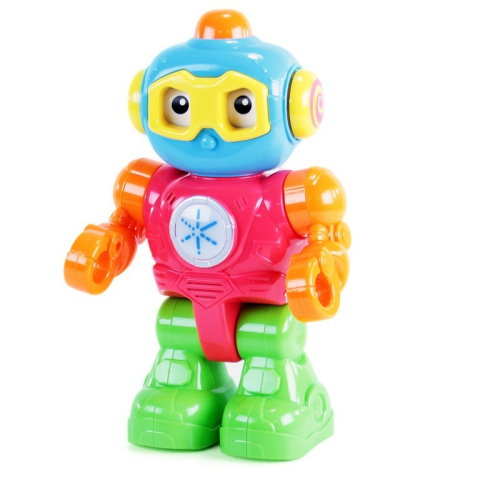 Rappa Robot barevný opakující se světlem a zvukem Rappa Robot barevný opakující se světlem a zvukem