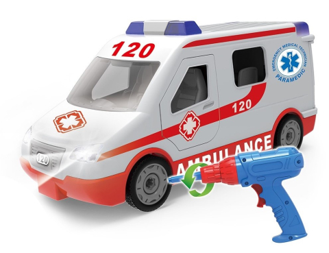 Rappa Šroubovací sanitka se světlem a zvukem Rappa Šroubovací sanitka se světlem a zvukem