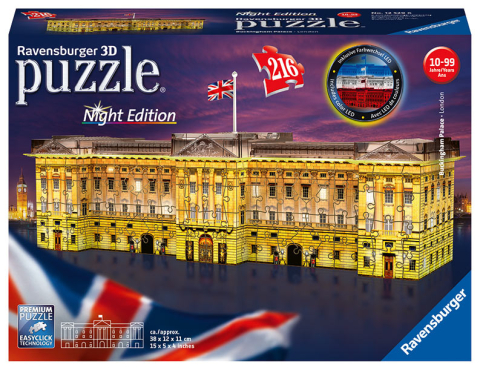 Ravensburger Puzzle Buckinghamský palác 216 dílků Ravensburger Puzzle Buckinghamský palác 216 dílků
