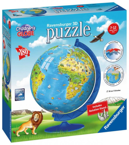 Ravensburger Puzzle Dětský globus AJ 180 dílků Ravensburger Puzzle Dětský globus AJ 180 dílků