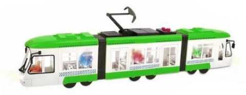 Tramvaj se světlem Rappa zelená Tramvaj se světlem Rappa zelená