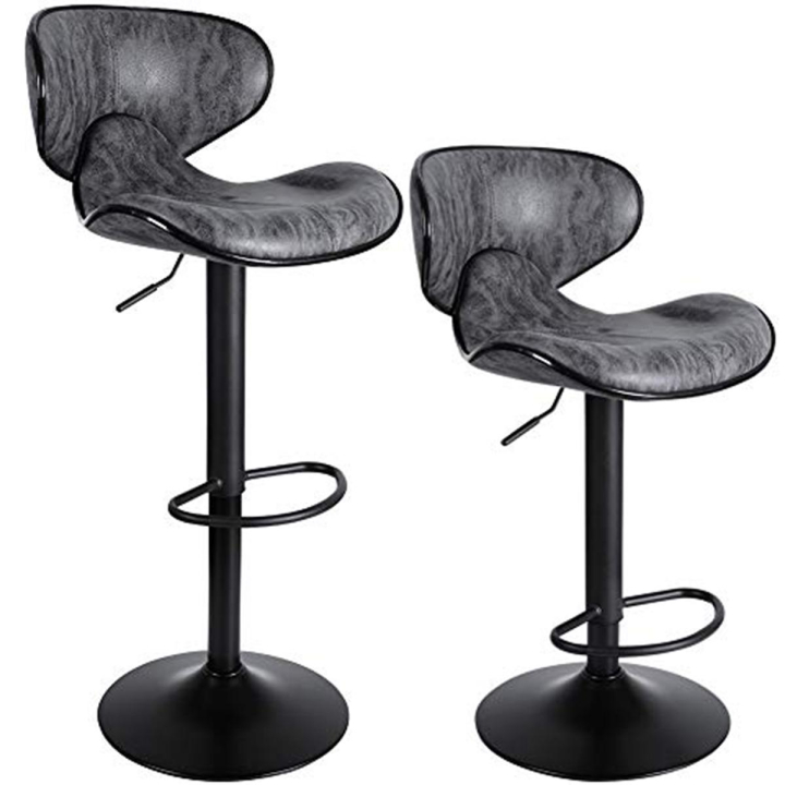 2x Barová židle Hawaj CL-2112-2 tmavě šedá 2x Barová židle Hawaj CL-2112-2 tmavě šedá