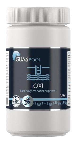 Bezchlórový bazénový oxidační přípravek GUAa POOL OXI 1,3 kg