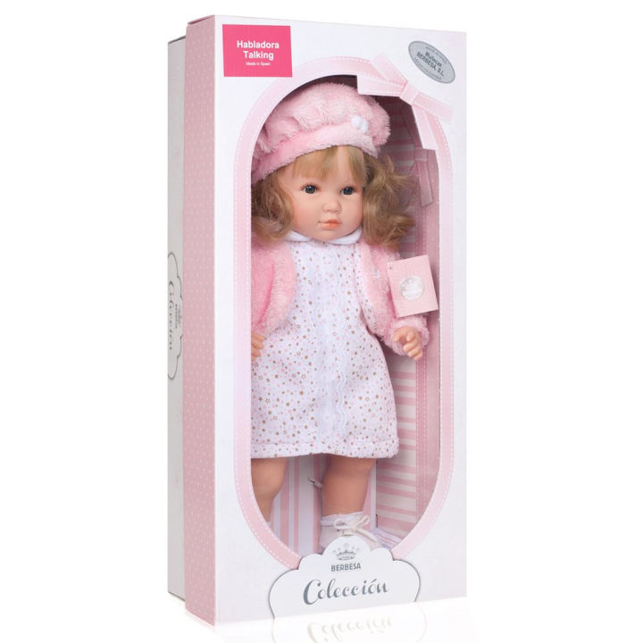 Carero Luxusní mluvící dětská panenka-holčička Berbesa Nina 40 cm Carero Luxusní mluvící dětská panenka-holčička Berbesa Nina 40 cm