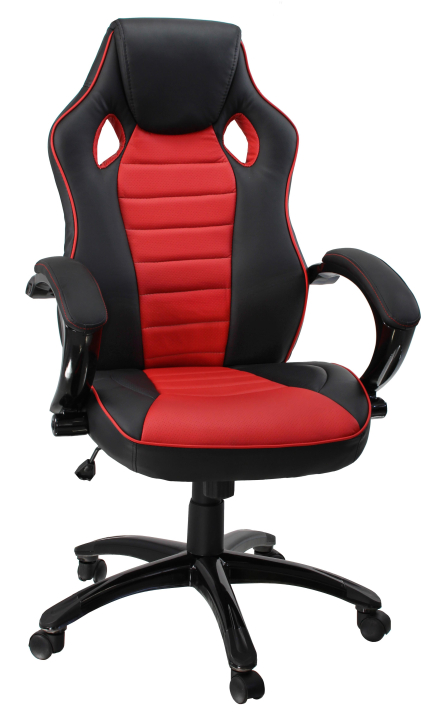 Kancelářská židle racing Deluxe červeno-černá