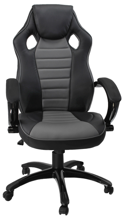 Kancelářská židle racing Deluxe šedo-černá s drobnou vadou Kancelářská židle racing Deluxe šedo-černá