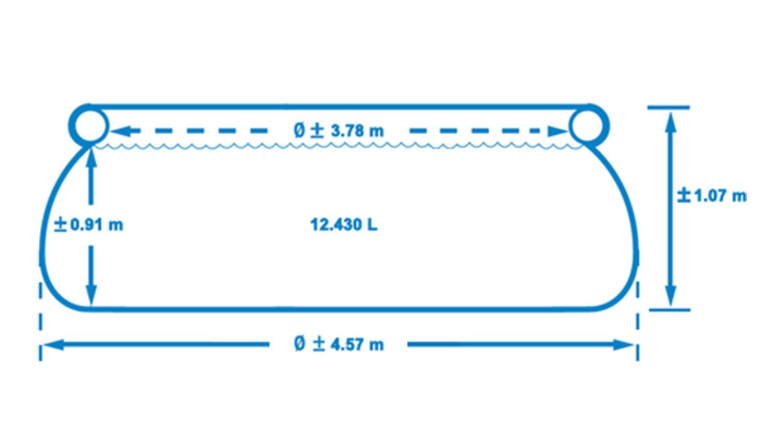 Bazén Intex Easy Set 4,57 x 1,07 m kompletset s filtrací Bazén Intex Easy Set 4,57 x 1,07 m kompletset s filtrací