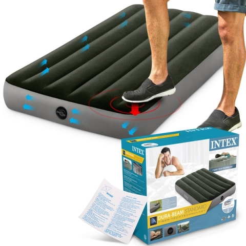 Nafukovací postel Intex Downy Airbed Twin Nafukovací postel Intex Downy Airbed Twin