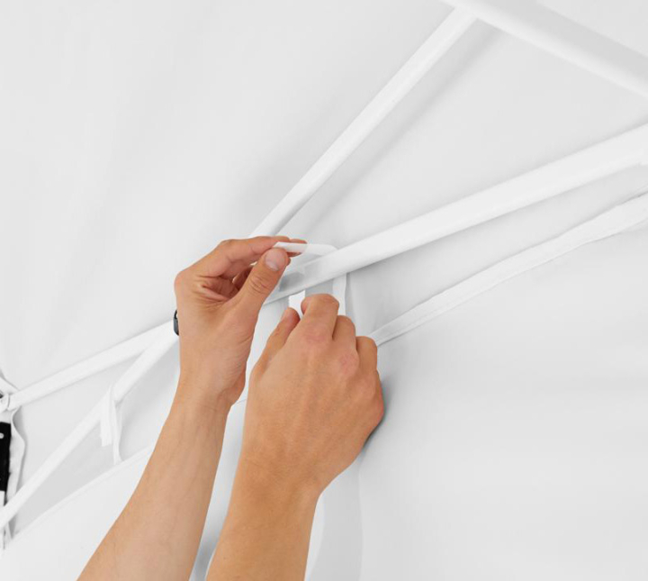 Nůžkový stan 3 x 6 m s bočnicemi zelená Nůžkový stan 3 x 3 m (bílý)