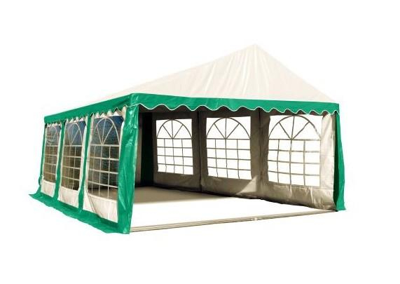 Party stan 3x6 zeleno-bílý Konstrukce bez plachty