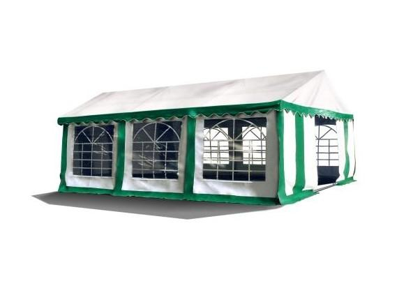 Party stan 3x6 zeleno-bílý Konstrukce bez plachty