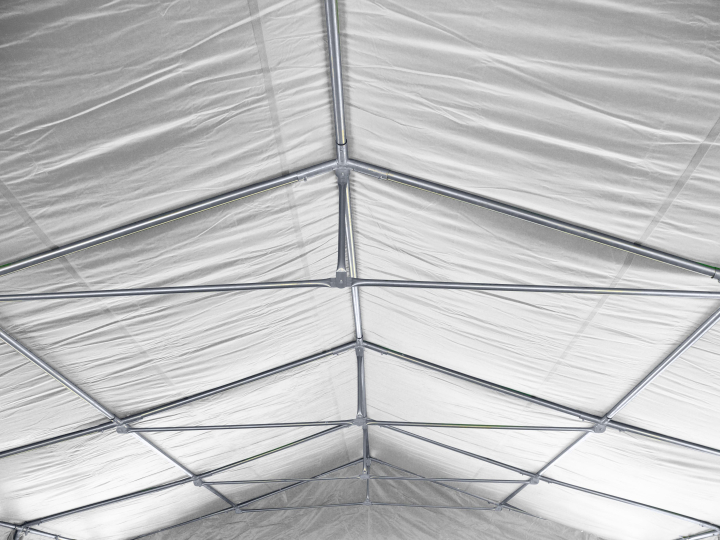 Párty stan Economy 6x12m (bílý) Konstrukce bez plachty