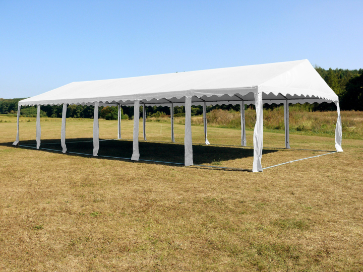 Párty stan Economy 6x12m (bílý) Konstrukce bez plachty