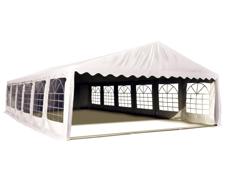 Párty stan Economy 6x12m (bílý) Konstrukce bez plachty