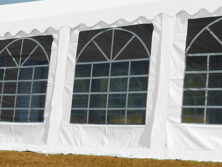 Párty stan Economy 6x12m (bílý) Konstrukce bez plachty