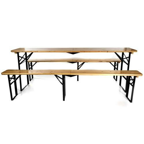 Rozkládací pivní set 220 x 50 x 25 cm