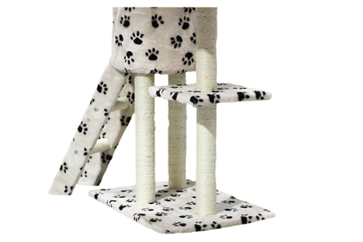 Škrabadlo pro kočky s tlapkovým vzorem 138 cm Škrabadlo pro kočky s tlapkovým vzorem 138 cm