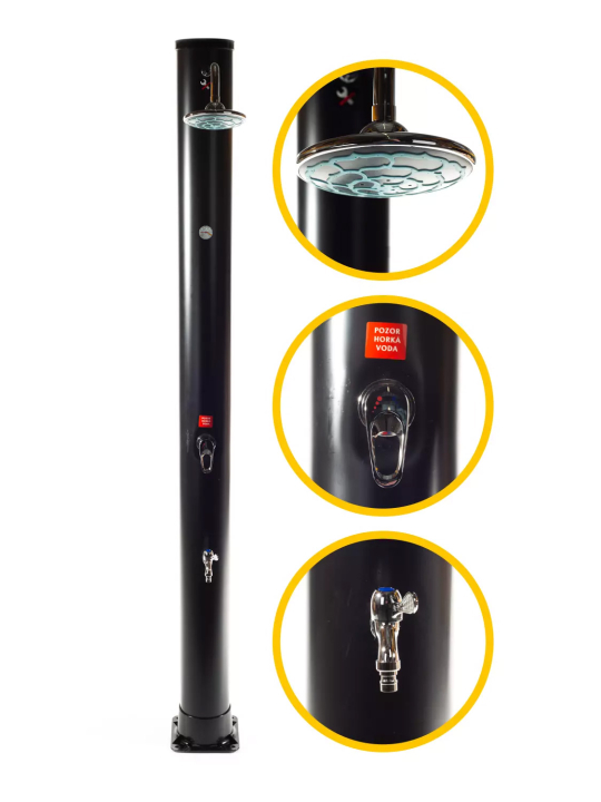 Solární sprcha Hawaj Uno 38 l s dlouhou hlavicí Solární sprcha Hawaj Uno 38 l s dlouhou hlavicí