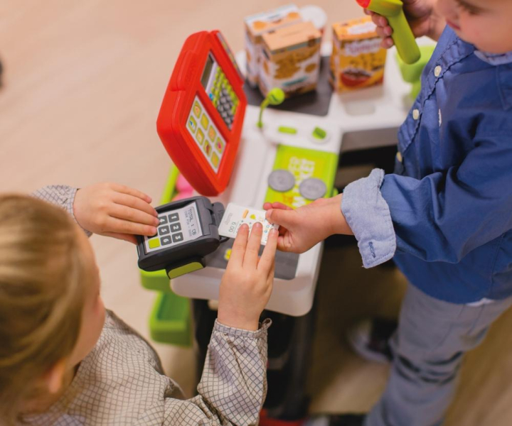 Dětský supermarket Smoby šedo-zelený Dětský supermarket Smoby šedo-zelený