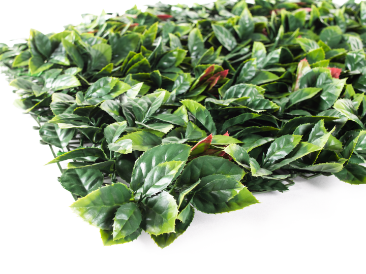 Umělý živý plot Hawaj Blýskalka Photinia červená | Stěna 100 x 100 cm Umělý živý plot Hawaj Blýskalka Photinia červená | Stěna 100 x 100 cm